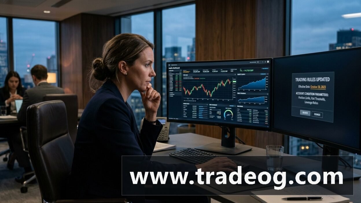 Trader reviewing prop firm rule changes after buying a trading challenge