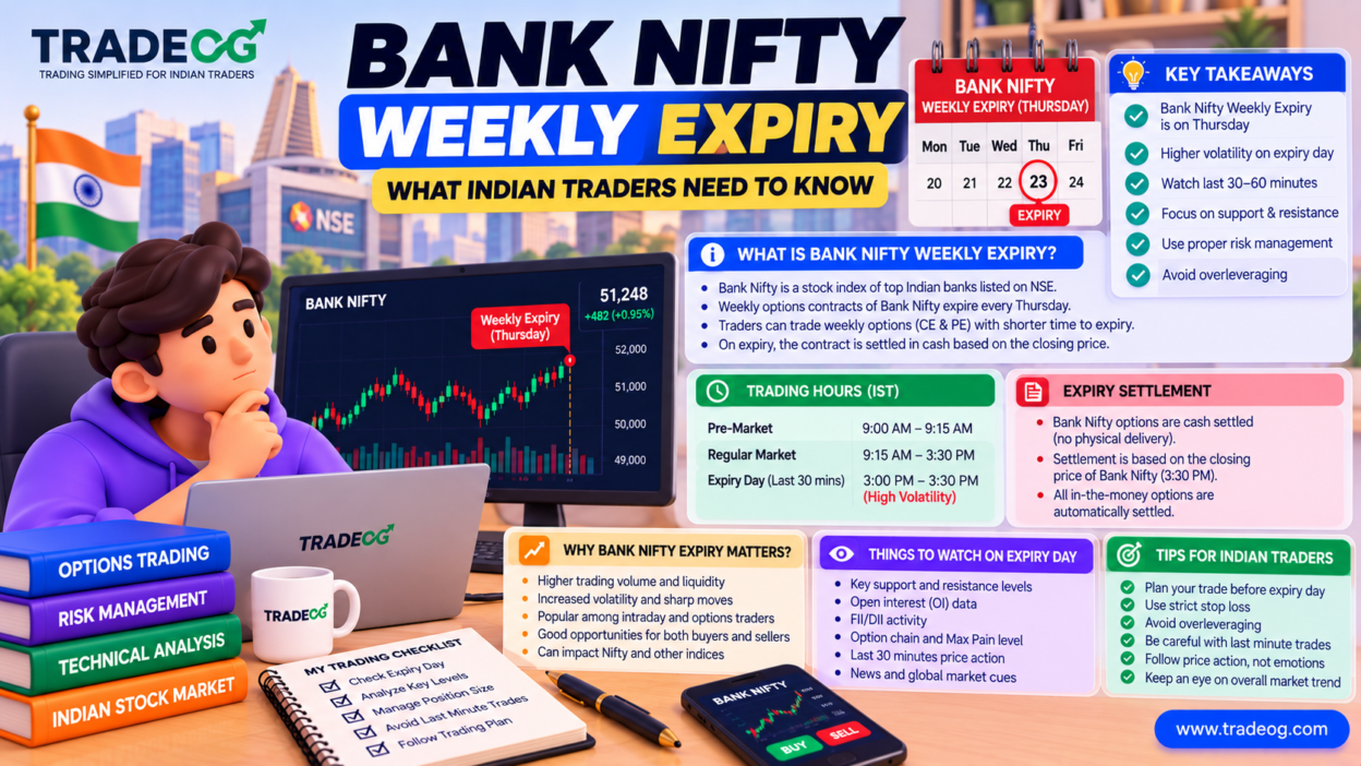 3D pastel infographic explaining Bank Nifty weekly expiry changes and current expiry rules for Indian traders