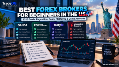 Best forex brokers for beginners in the USA showing OANDA FOREX.com tastyfx and Interactive Brokers comparison