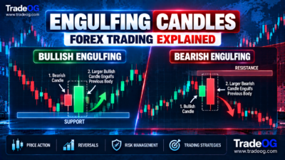 Bullish and bearish engulfing candlestick patterns explained for forex traders
