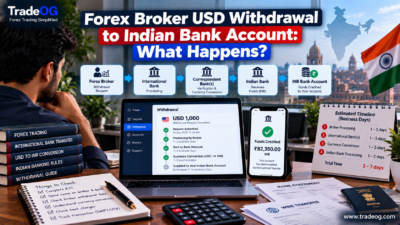 USD forex withdrawal compared with the INR amount credited to an Indian bank account
