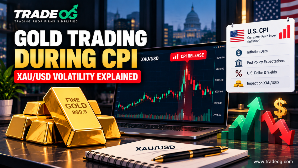 Gold trading during CPI showing XAU/USD volatility and U.S. inflation data