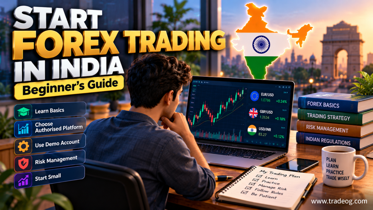 How to start forex trading in India beginner guide with forex charts, currency pairs and risk management