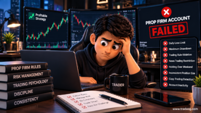 Profitable trading strategy but prop firm account failed because of drawdown and daily loss limits