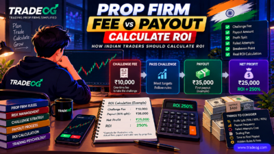 Prop firm challenge fee versus payout ROI calculation for Indian traders