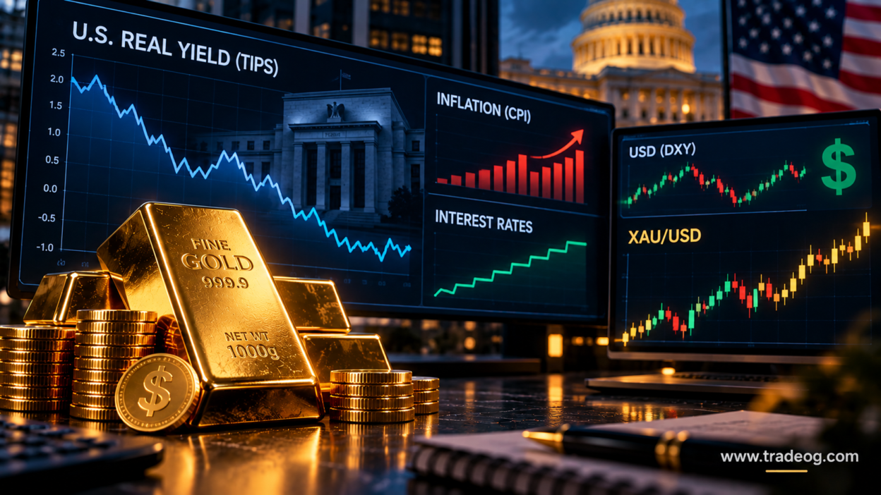 Real yield, TIPS yield, inflation, US dollar and XAU/USD gold trading analysis