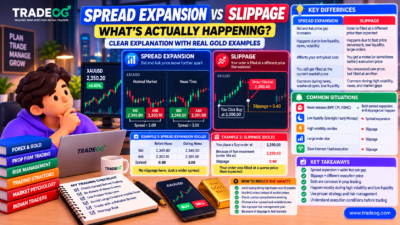 Prop firm slippage rules and account breach risk during volatile trading