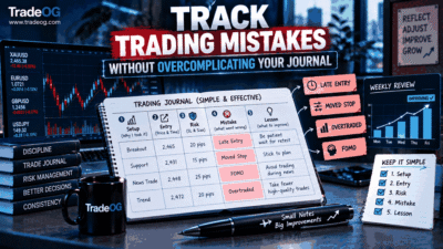 Simple trading journal for tracking trading mistakes, discipline and weekly review