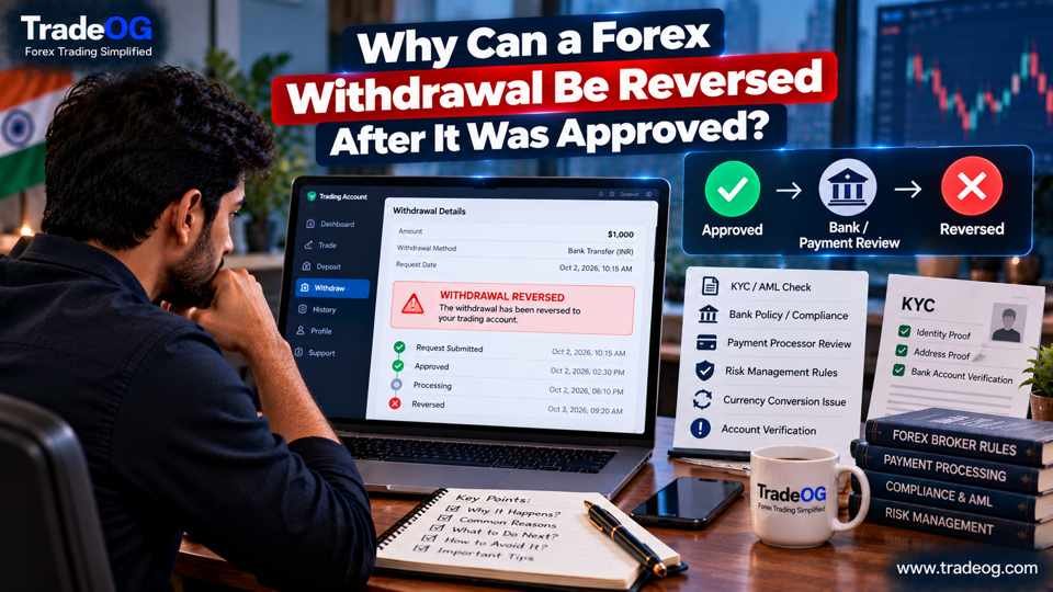Forex withdrawal approved then reversed after bank, payment processor and compliance review