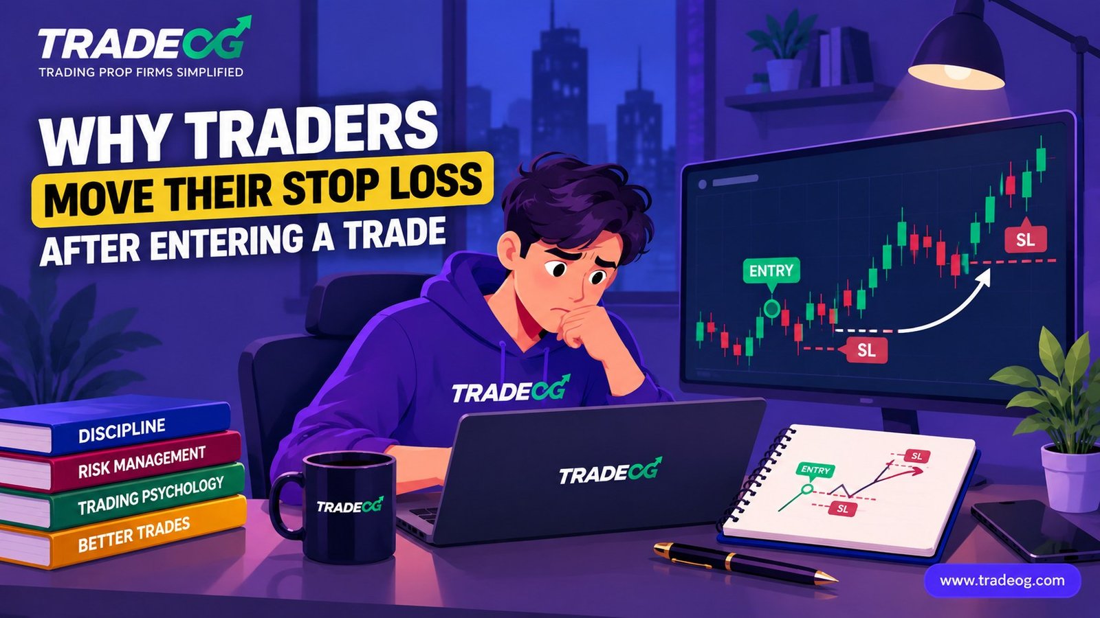 Why traders move their stop loss after entering a trade showing XAUUSD entry and stop loss movement